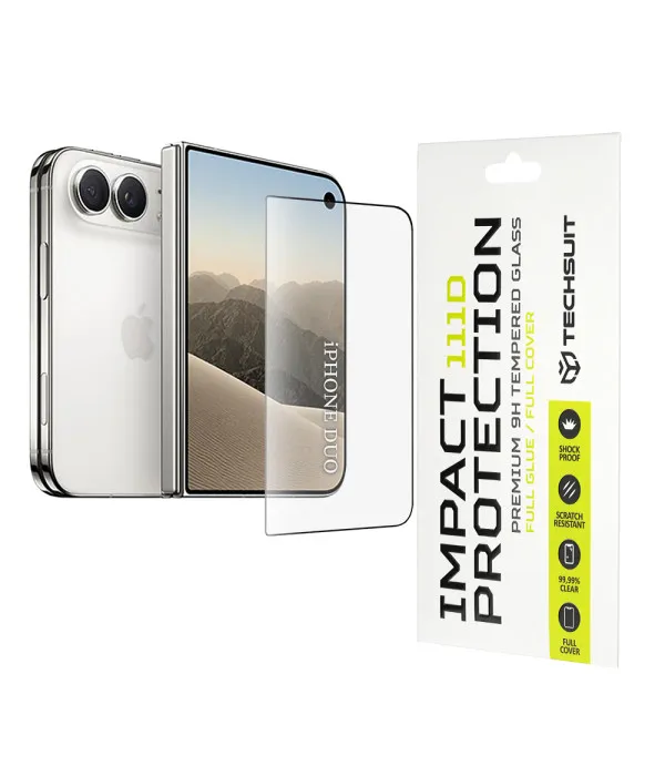 Techsuit 111D Full Cover / Full Glue zaštitno staklo za iPhone Duo