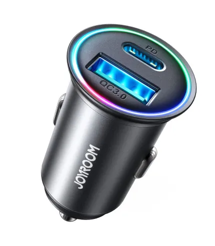  JOYROOM JR-CCN04 60W auto punjač s brzim punjenjem USB-A + Type-C