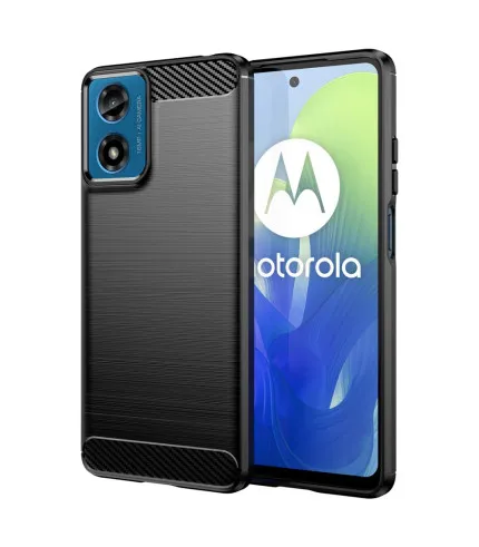 Carbon Brush silikonska zaštitna maskica Motorola Moto E14 4G