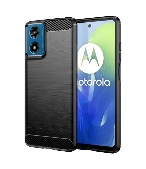 Carbon brush TPU silikonska maska za Motorola Moto E14 4G