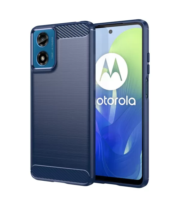 Carbon brush TPU silikonska maska za Motorola Moto E14 4G