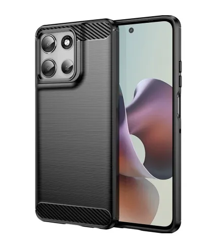 Carbon Brush silikonska zaštitna maskica Motorola Moto G56 5G