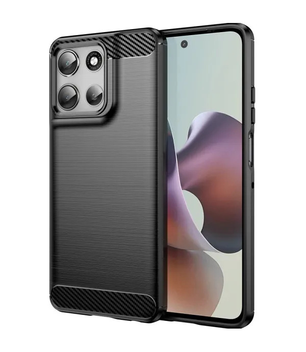 Carbon Brush TPU silikonska maska za Motorola Moto G56 5G