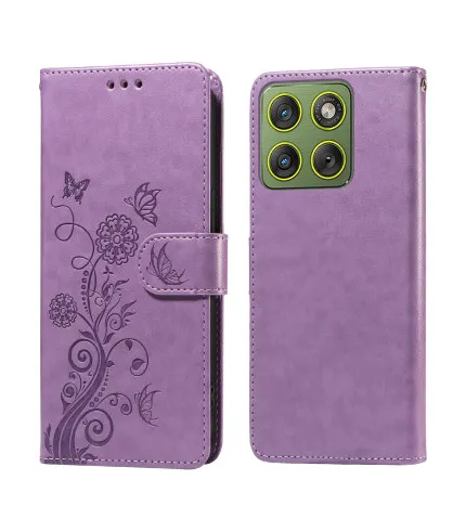  Motorola Edge 70 5G Leptir dizajn preklopna maskica s magnetnim zatvaranjem