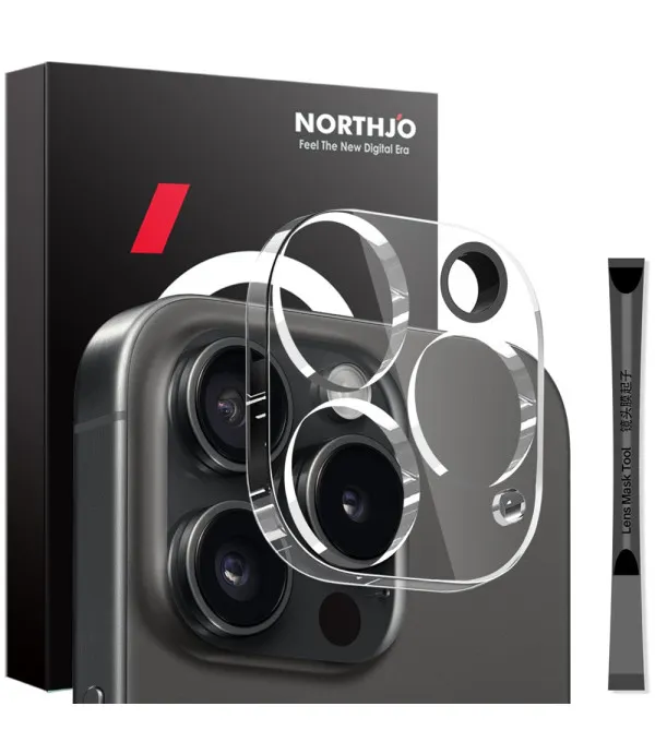 NORTHJO kaljeno zaštitno staklo za kameru za iPhone 16 Pro / 16 Pro Max