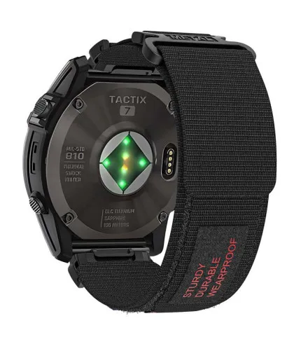 Nylon Scout Watch Band with Black Triangle Buckle for Garmin Fenix 7