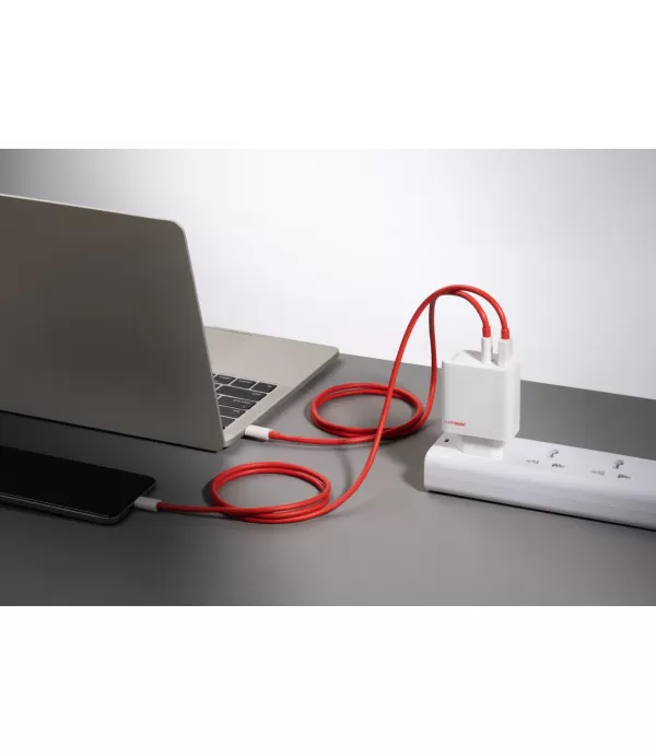 Originalni OnePlus SuperVOOC GaN USB-C + Type C adapter za napajanje - 80W
