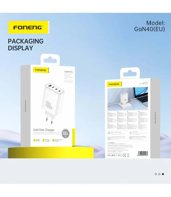 Foneng GaN40 GaN PD kućni punjač 100W