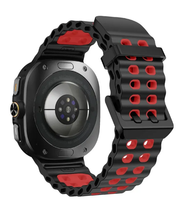 Sportski dvobojni silikonski remen za Samsung Galaxy Watch Ultra2 47mm / Watch Ultra 47mm