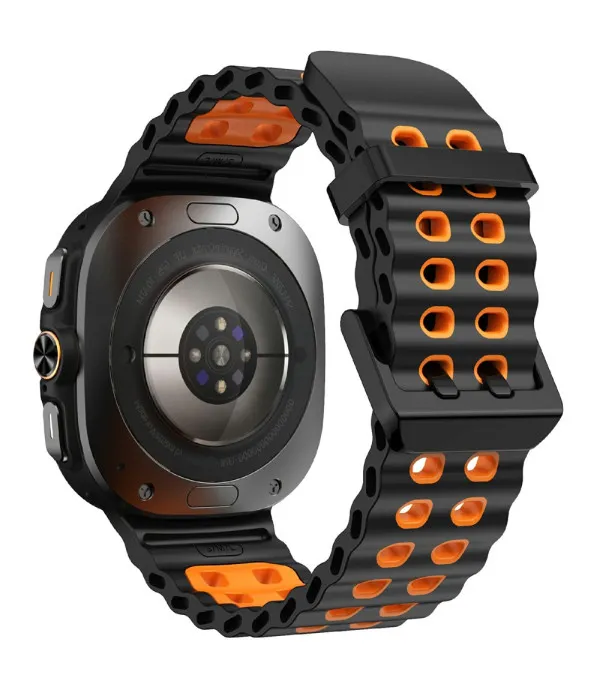 Sportski dvobojni silikonski remen za Samsung Galaxy Watch Ultra2 47mm / Watch Ultra 47mm