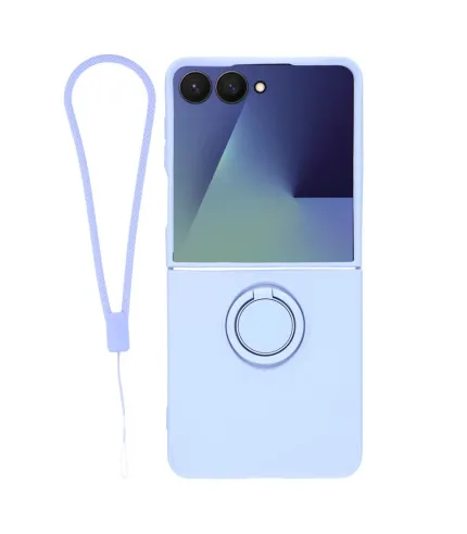 Samsung Galaxy Z Flip7 5G Silikonska maskica s prsten stalkom