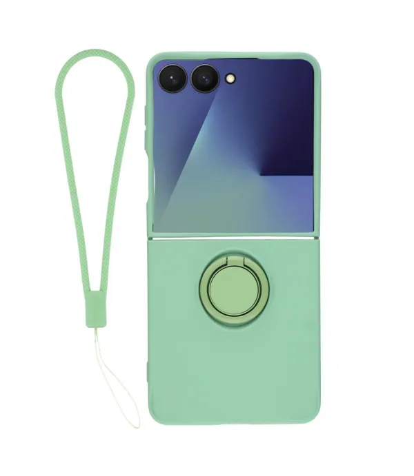 Silikonska maskica s prsten stalkom za Samsung Galaxy Z Flip7 5G