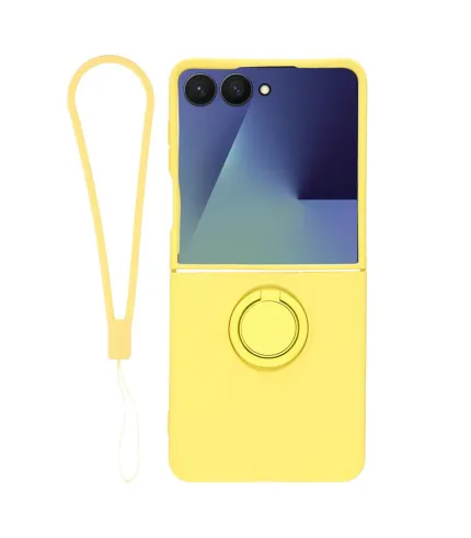 Samsung Galaxy Z Flip7 5G Silikonska maskica s prsten stalkom