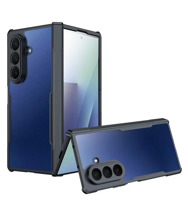 XUNDD prozirna maskica s crnim rubom za Samsung Galaxy Z Fold7 5G