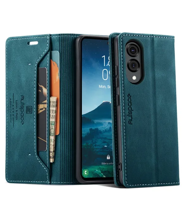 AUTSPACE Premium preklopna torbica s RFID zaštitom za Samsung S25 Edge 5G