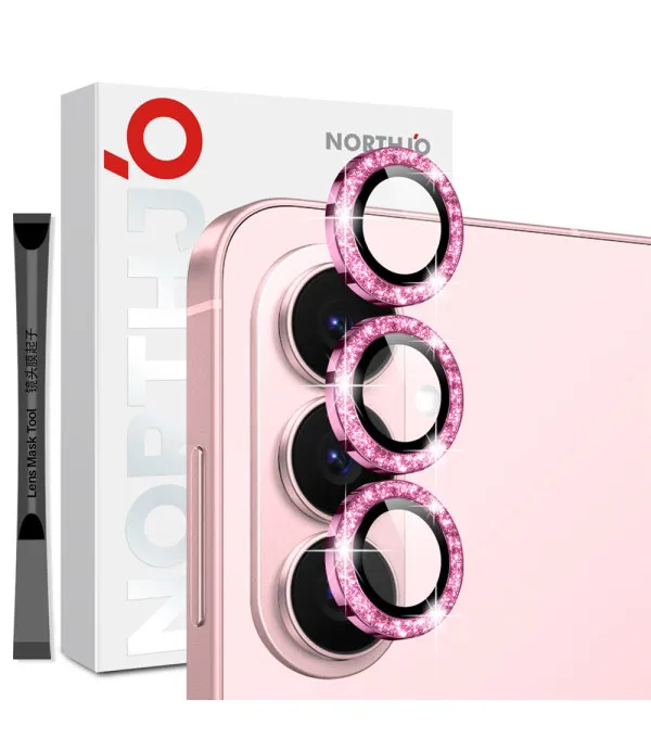 NORTHJO zaštita kamere za Samsung Galaxy S26 – Pink Glitter