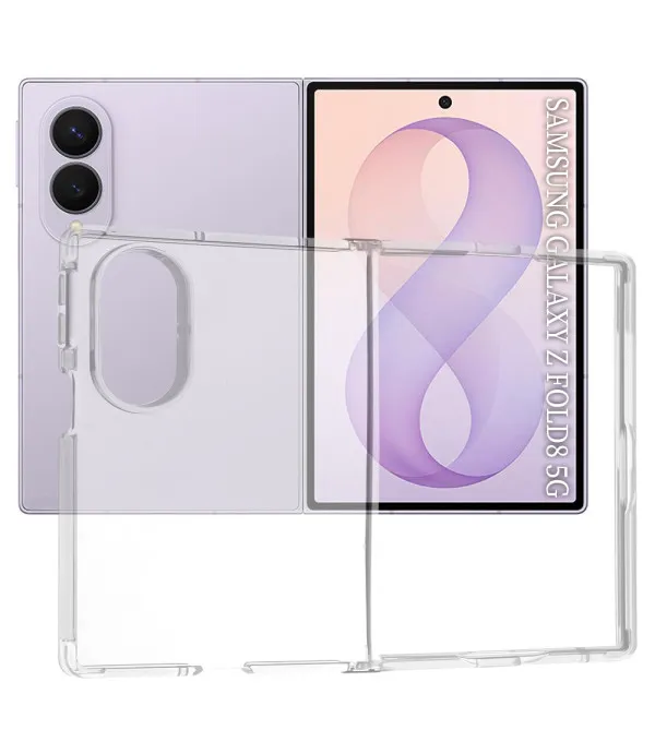 Techsuit Clear Silicone TPU maskica za Samsung Galaxy Z Fold8