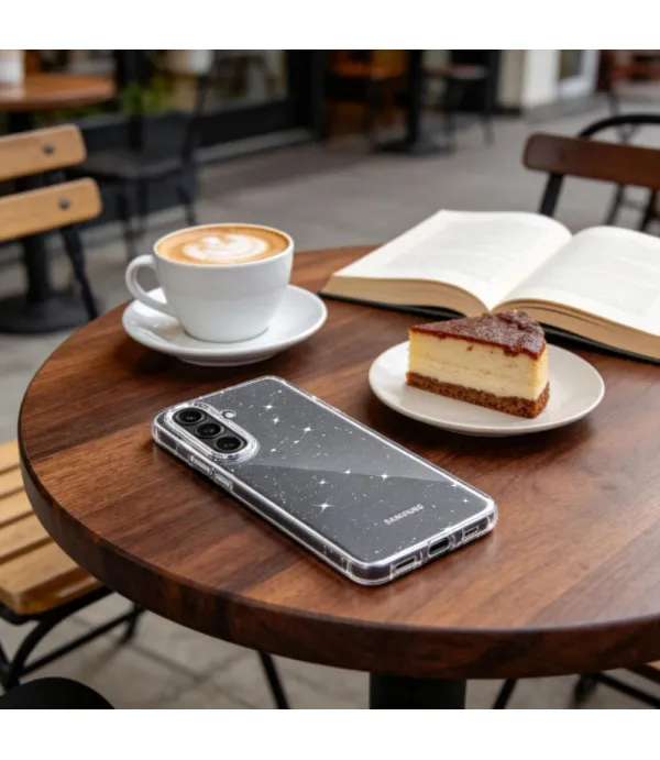 Prozirna gliter maskica za Samsung Galaxy A57 5G
