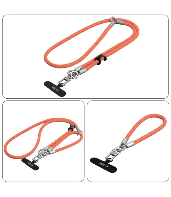 Tech-Protect C10S Rope Crossbody & Wrist univerzalna vezica za mobitel - Narančasta