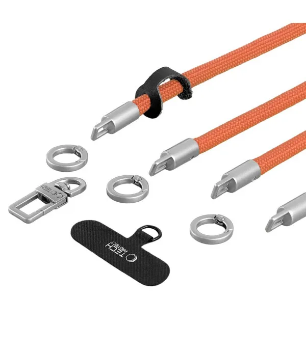 Tech-Protect C10S Rope Crossbody & Wrist univerzalna vezica za mobitel - Narančasta