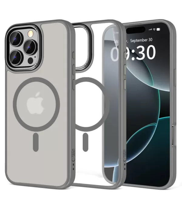 Tech-Protect prozirna titan Magsafe silikonska zaštitna maskica za iPhone 16 Pro Max