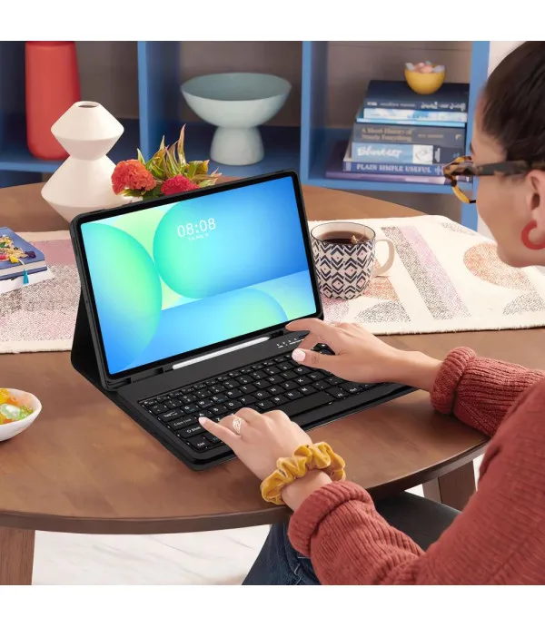 TECH-PROTECT Tri Fold torbica s Bluetooth tipkovnicom za Samsung Galaxy Tab S10 FE Plus