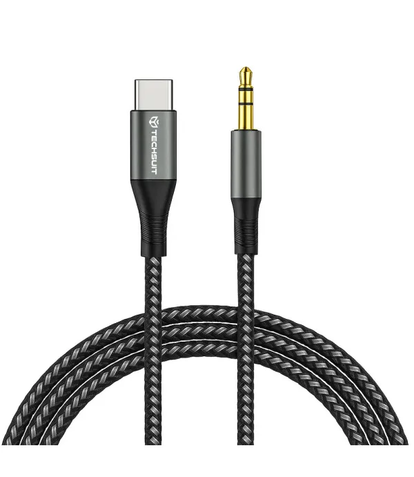 Techsuit Premium Cable Adapter NexaSound AC16 USB-C na 3.5 mm Jack, 1 m