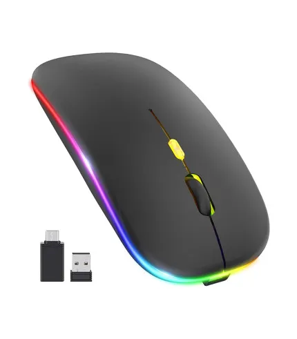 Techsuit GameFlow M1 bežični gaming miš RGB Bluetooth 5.2 / 2.4GHz