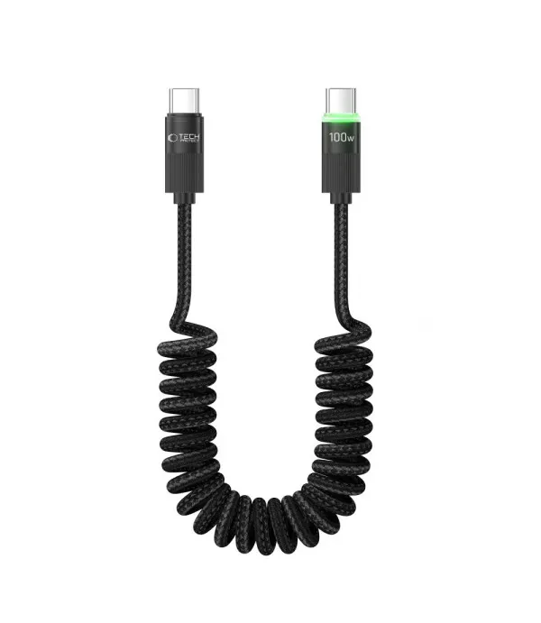 Tech-Protect Ultraboost USB-C na USB-C 100W spiralni kabel