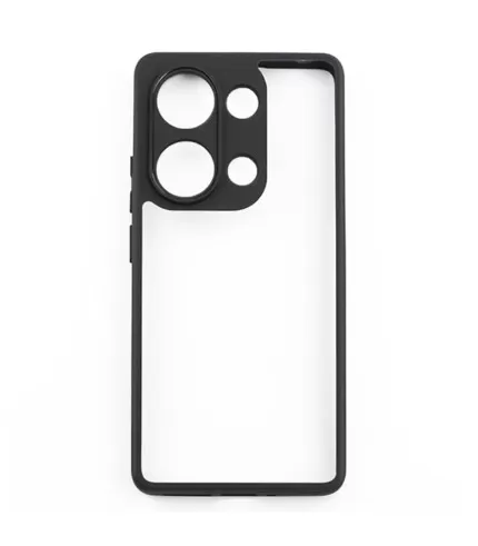 Premium prozirna silikonska maskica s crnim rubom za Xiaomi Redmi Note 13 Pro 4G