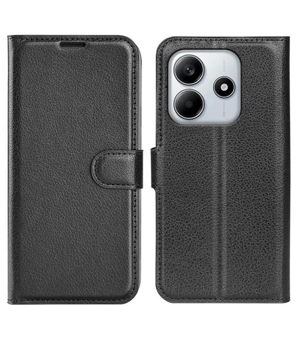 Litchi kožna torbica novčanik za Xiaomi Redmi Note 14 4G