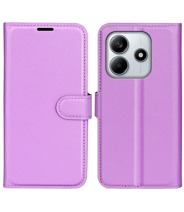 Litchi kožna torbica novčanik za Xiaomi Redmi Note 14 4G