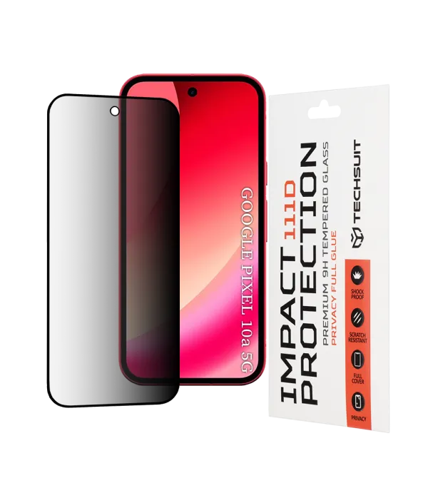 Techsuit 111D Privacy Full Glue zaštitno staklo za Google Pixel 10a